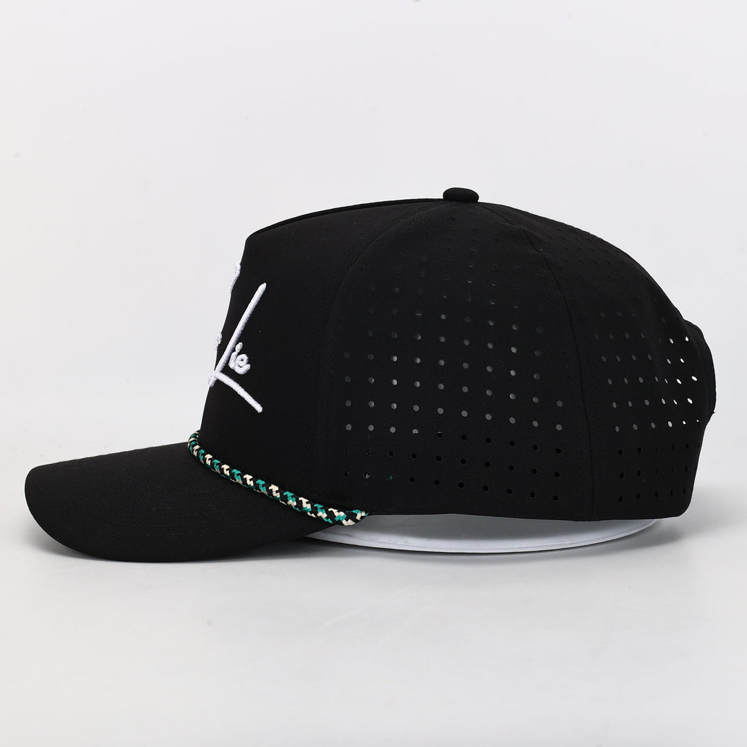 Cursive Logo Rope Hat - Black