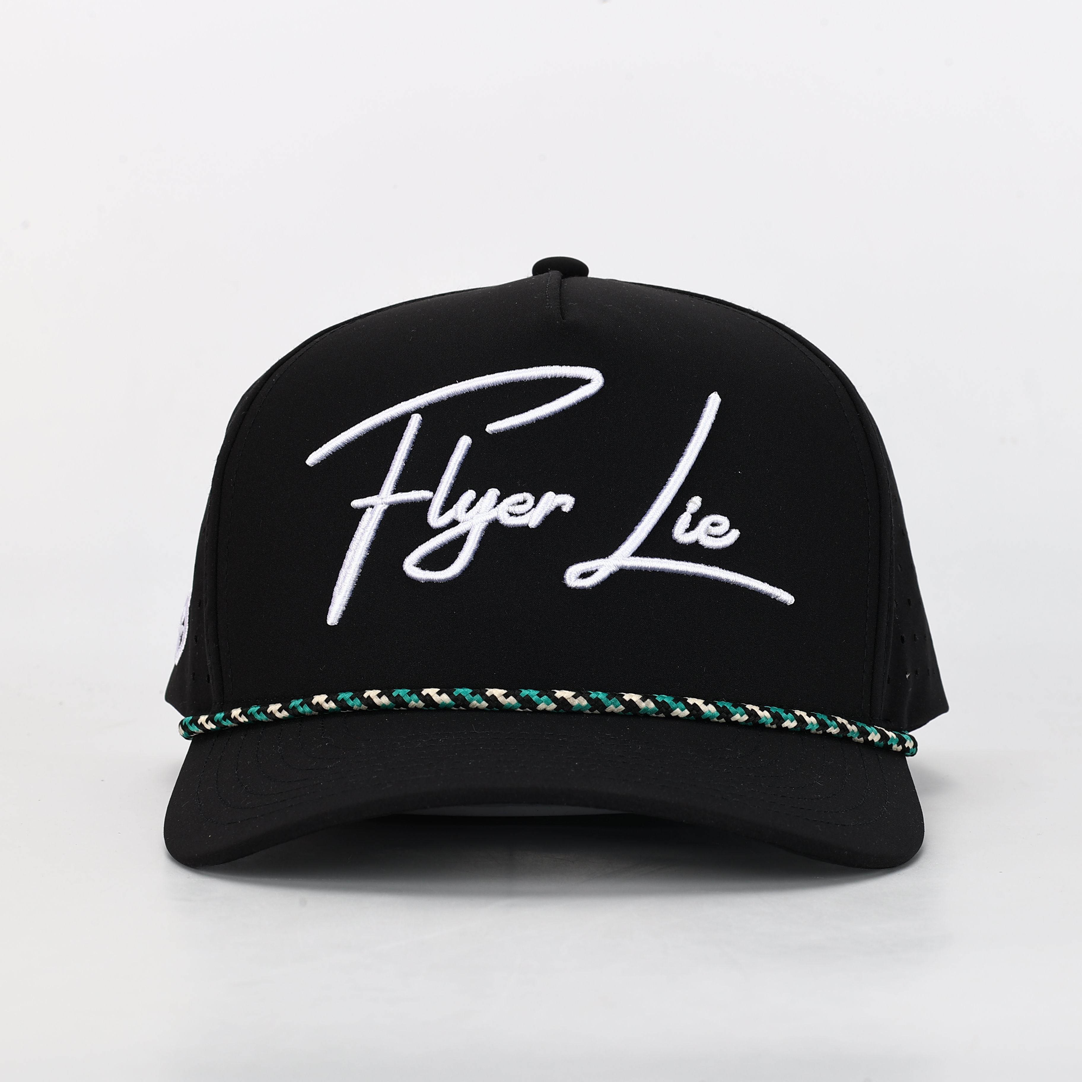 Cursive Logo Rope Hat - Black – Flyer Lie