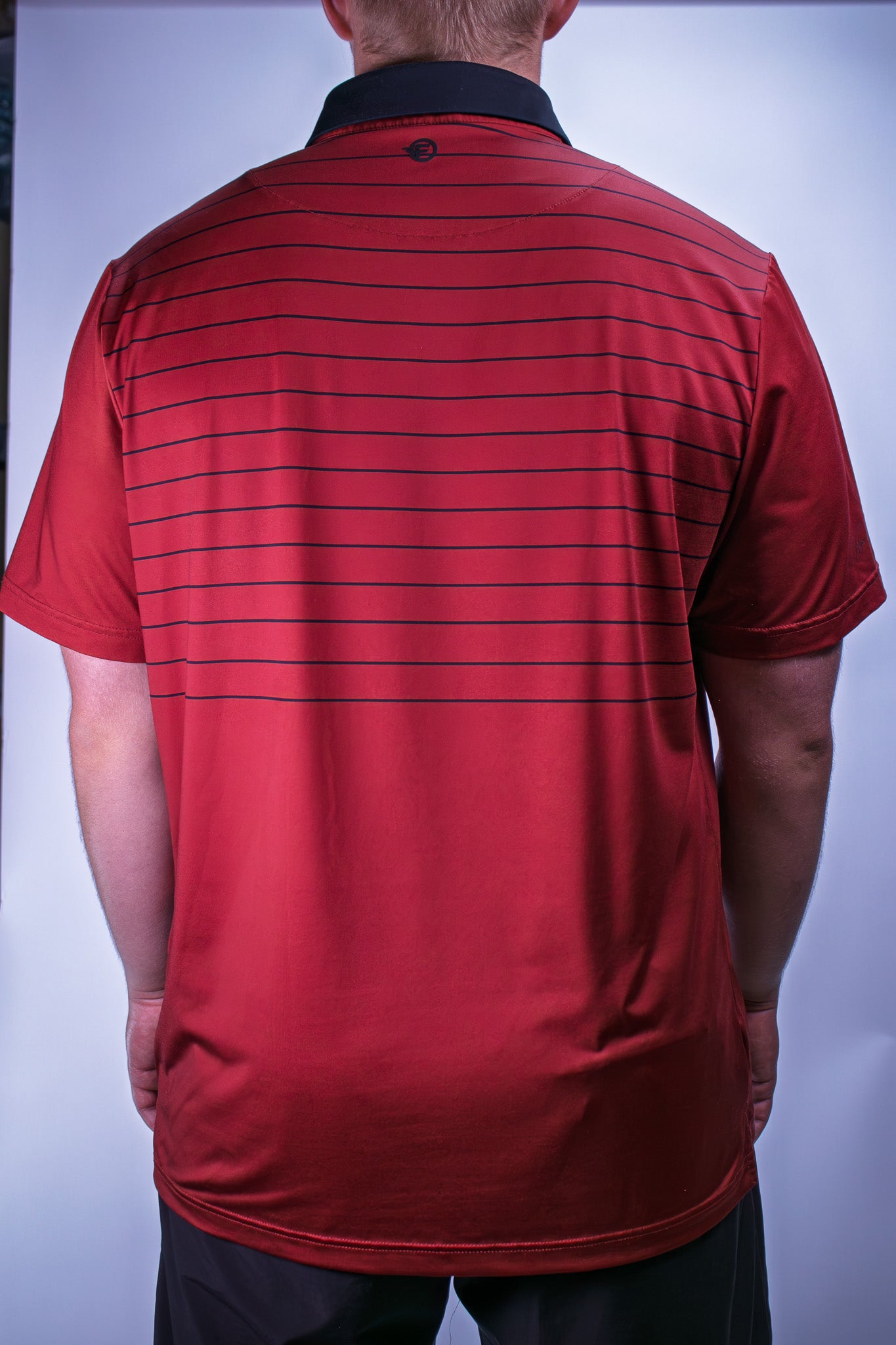 Red striped golf polo that makes you feel primo while wearing